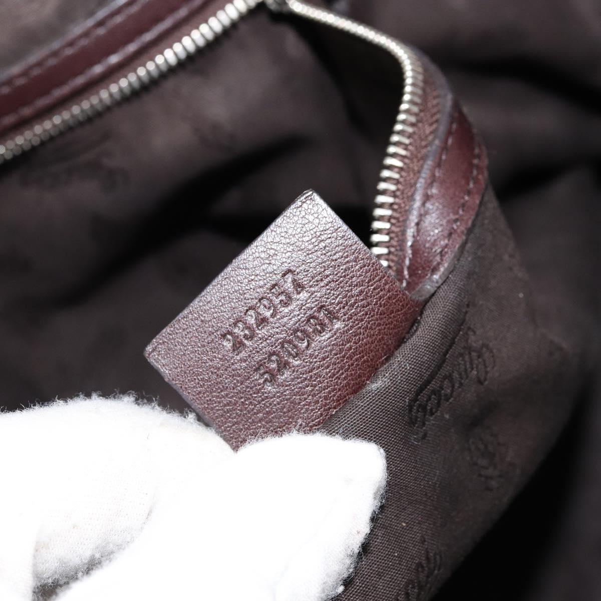 GUCCI GG Canvas Guccissima Miss GG Tote Bag Brown Gold 232957 Auth ep11705