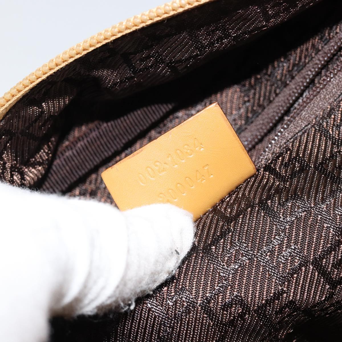 GUCCI Bamboo Hand Bag Suede Brown Silver Auth ep11709