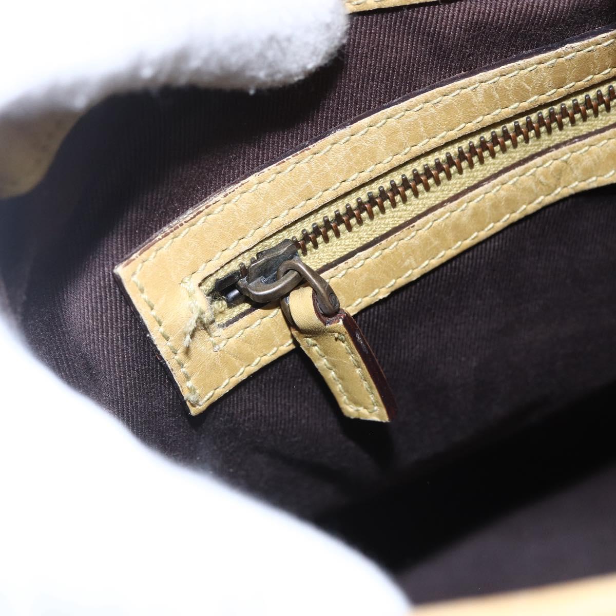 GUCCI GG Canvas New Jackie Shoulder Bag Beige Gold 110291 Auth ep11720