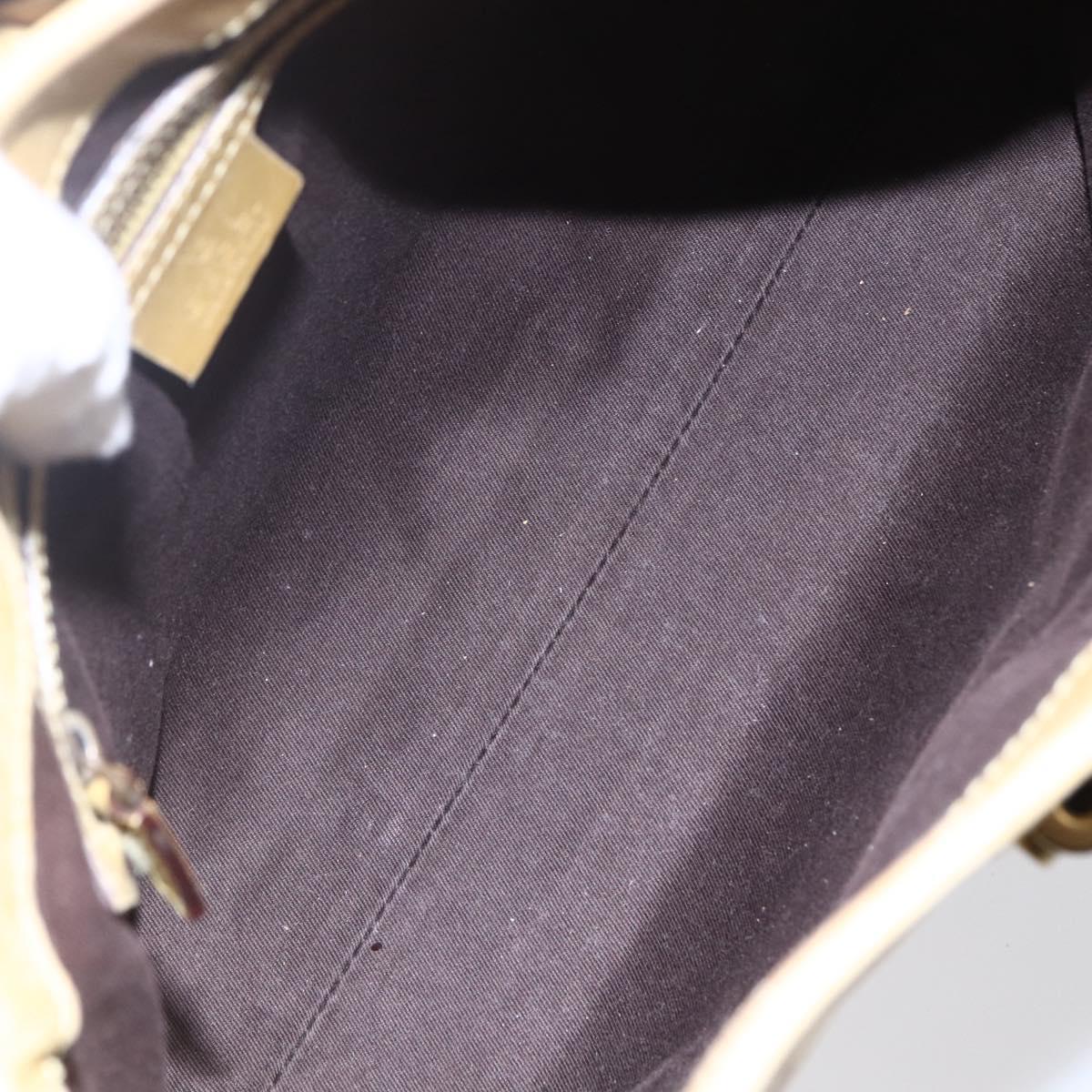 GUCCI GG Canvas New Jackie Shoulder Bag Beige Gold 110291 Auth ep11720