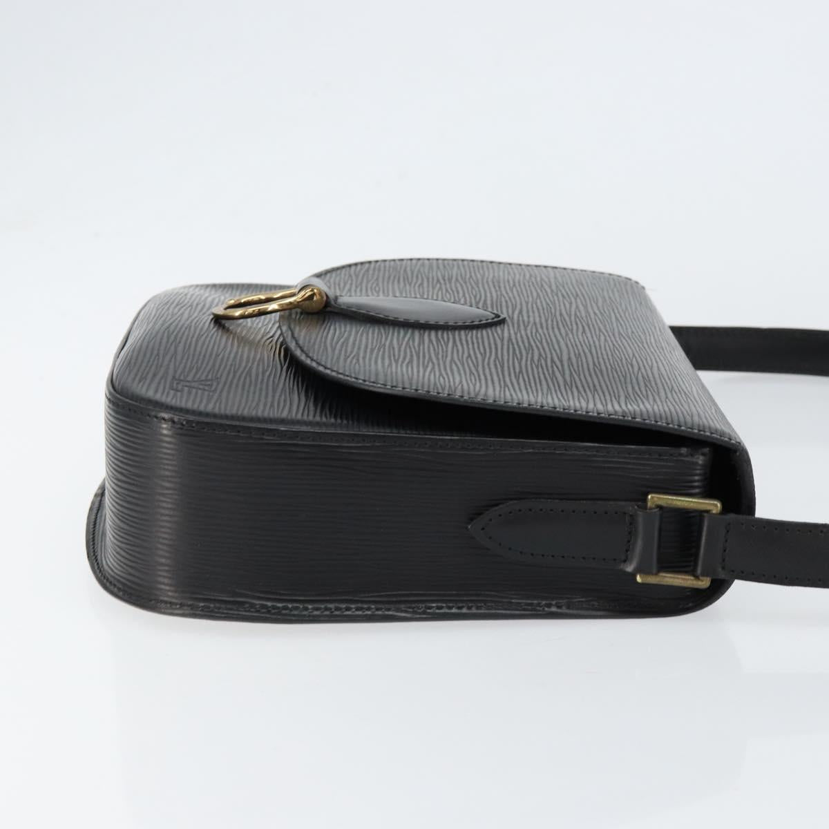 LOUIS VUITTON Epi Saint Cloud GM Shoulder Bag Black Noir M52192 LV Auth ep11725