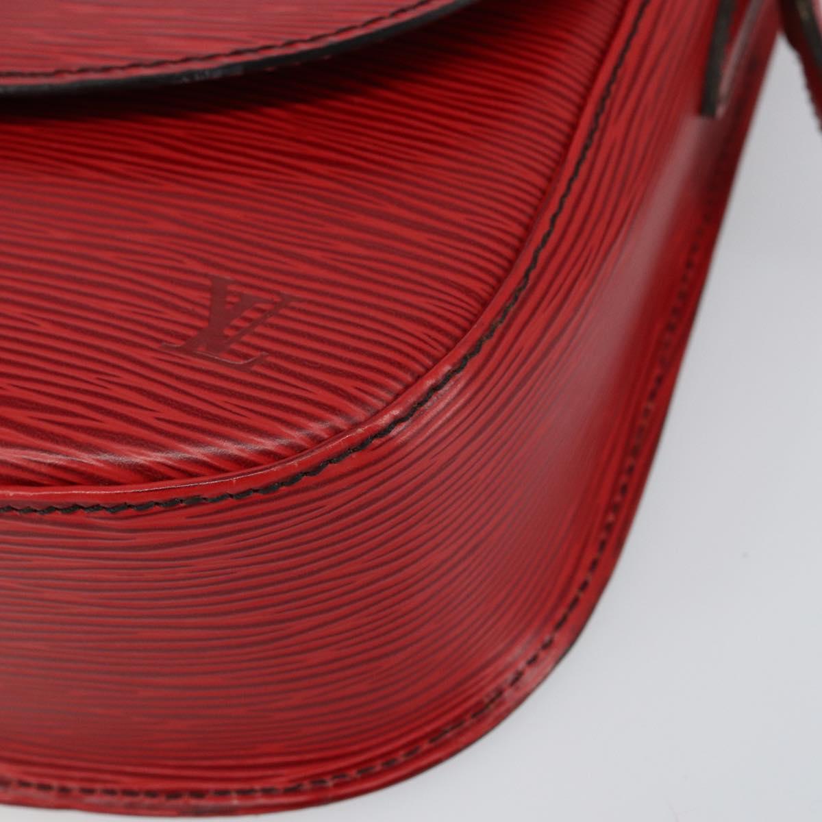 LOUIS VUITTON Epi Saint Cloud GM Shoulder Bag Red M52197 LV Auth ep11726