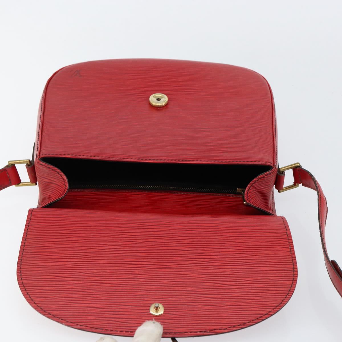 LOUIS VUITTON Epi Saint Cloud GM Shoulder Bag Red M52197 LV Auth ep11726
