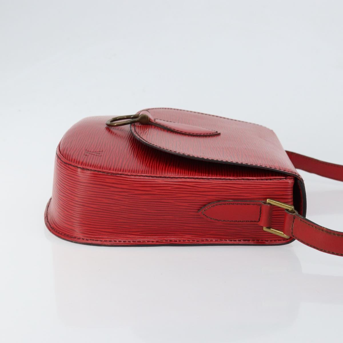 LOUIS VUITTON Epi Saint Cloud GM Shoulder Bag Red M52197 LV Auth ep11726
