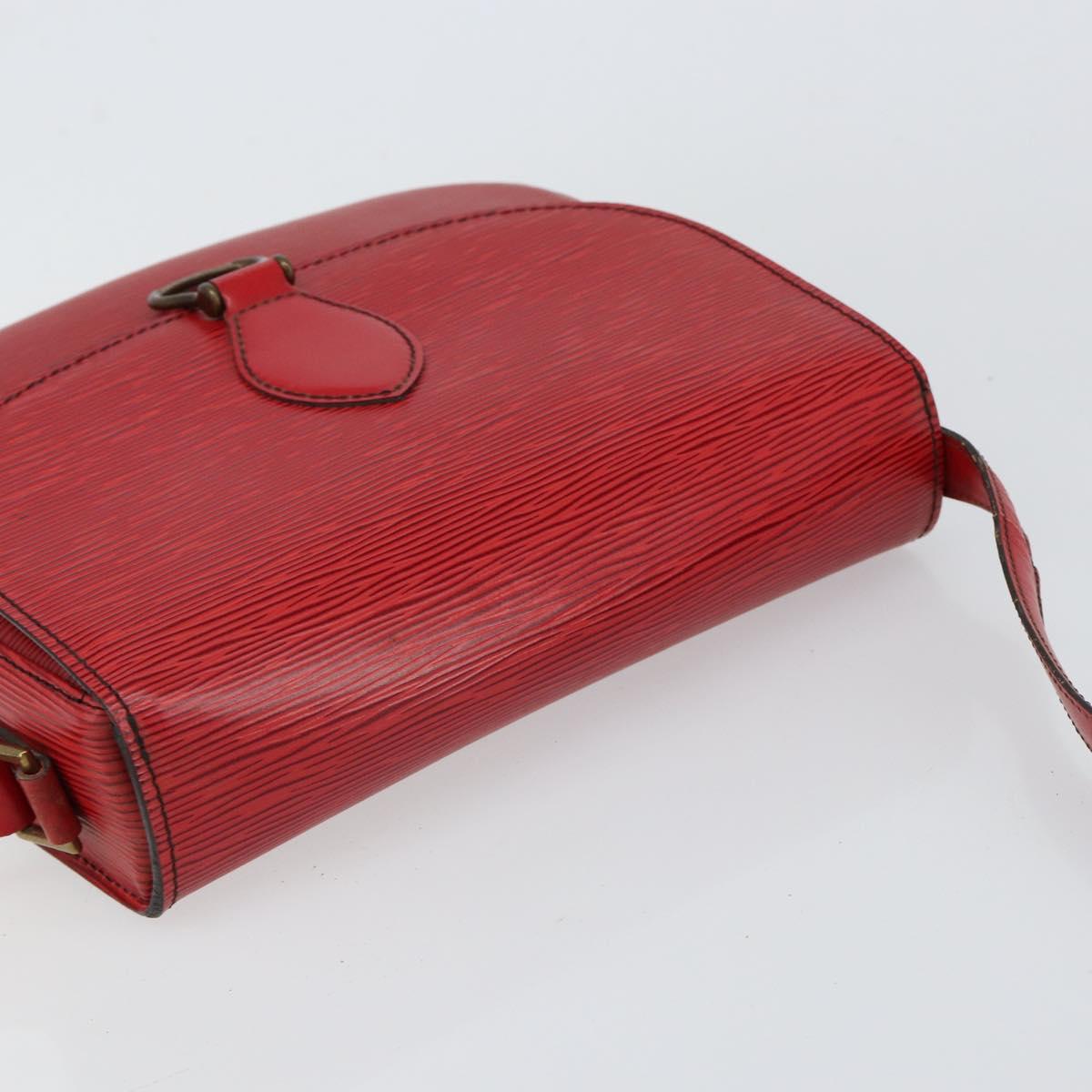 LOUIS VUITTON Epi Saint Cloud GM Shoulder Bag Red M52197 LV Auth ep11726