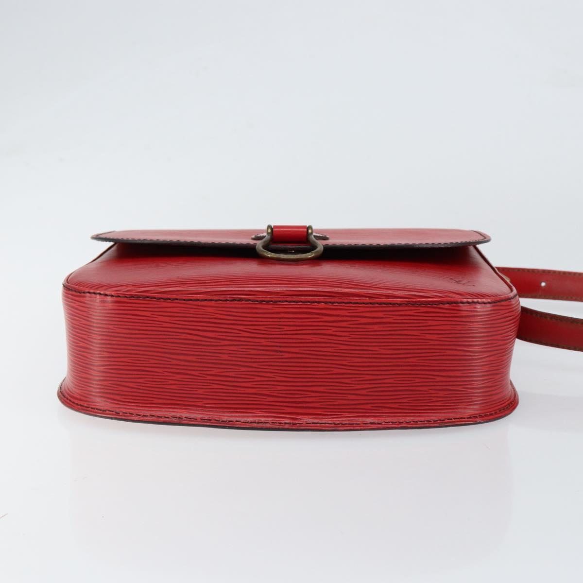 LOUIS VUITTON Epi Saint Cloud GM Shoulder Bag Red M52197 LV Auth ep11726