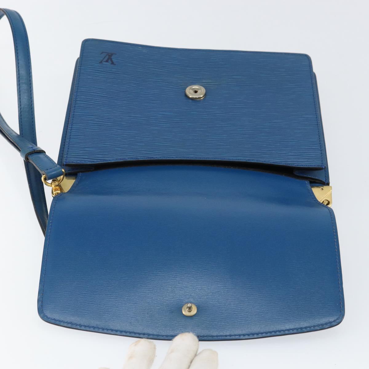 LOUIS VUITTON Epi Grenel Shoulder Bag Blue M52362 LV Auth ep11728
