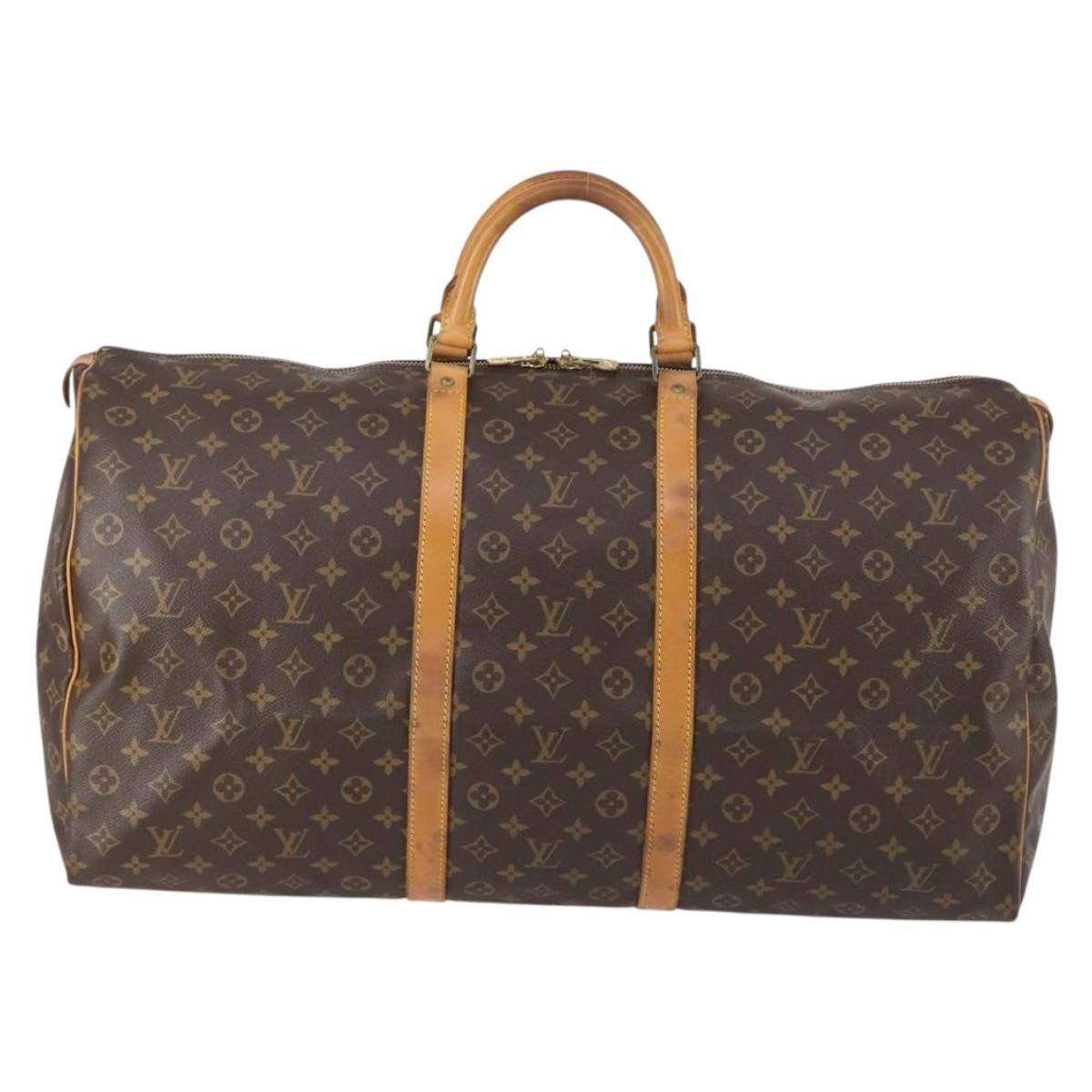 LOUIS VUITTON Monogram Keepall 60 Boston Bag M41422 LV Auth ep11729