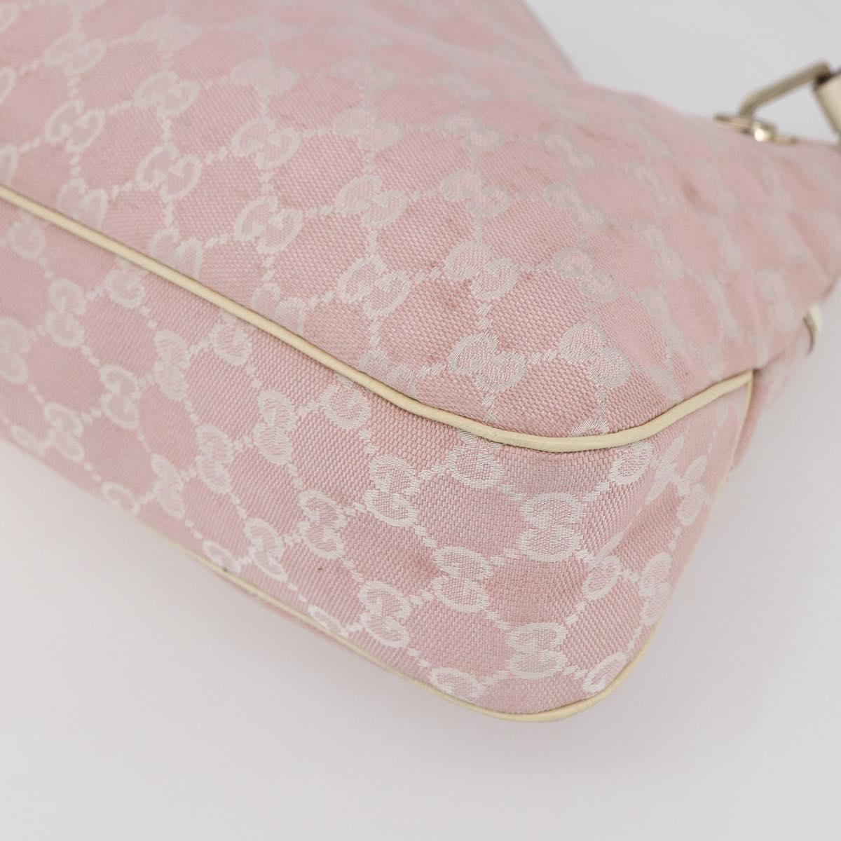 GUCCI GG Canvas Tote Bag Pink Gold 121023 Auth ep11753