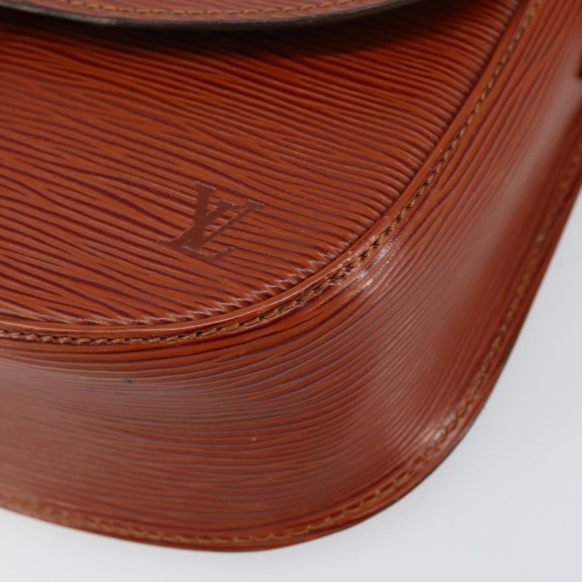 LOUIS VUITTON Epi Saint Cloud GM Shoulder Bag Brown M52193 LV Auth ep11757