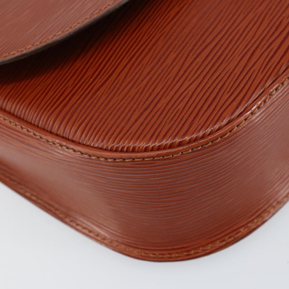 LOUIS VUITTON Epi Saint Cloud GM Shoulder Bag Brown M52193 LV Auth ep11757