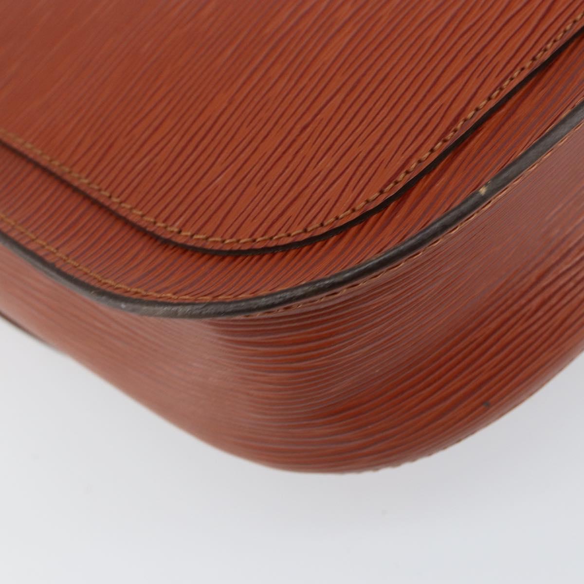 LOUIS VUITTON Epi Saint Cloud GM Shoulder Bag Brown M52193 LV Auth ep11757