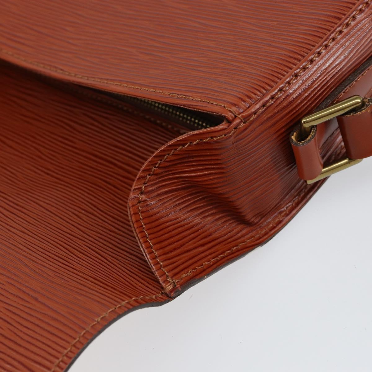LOUIS VUITTON Epi Saint Cloud GM Shoulder Bag Brown M52193 LV Auth ep11757