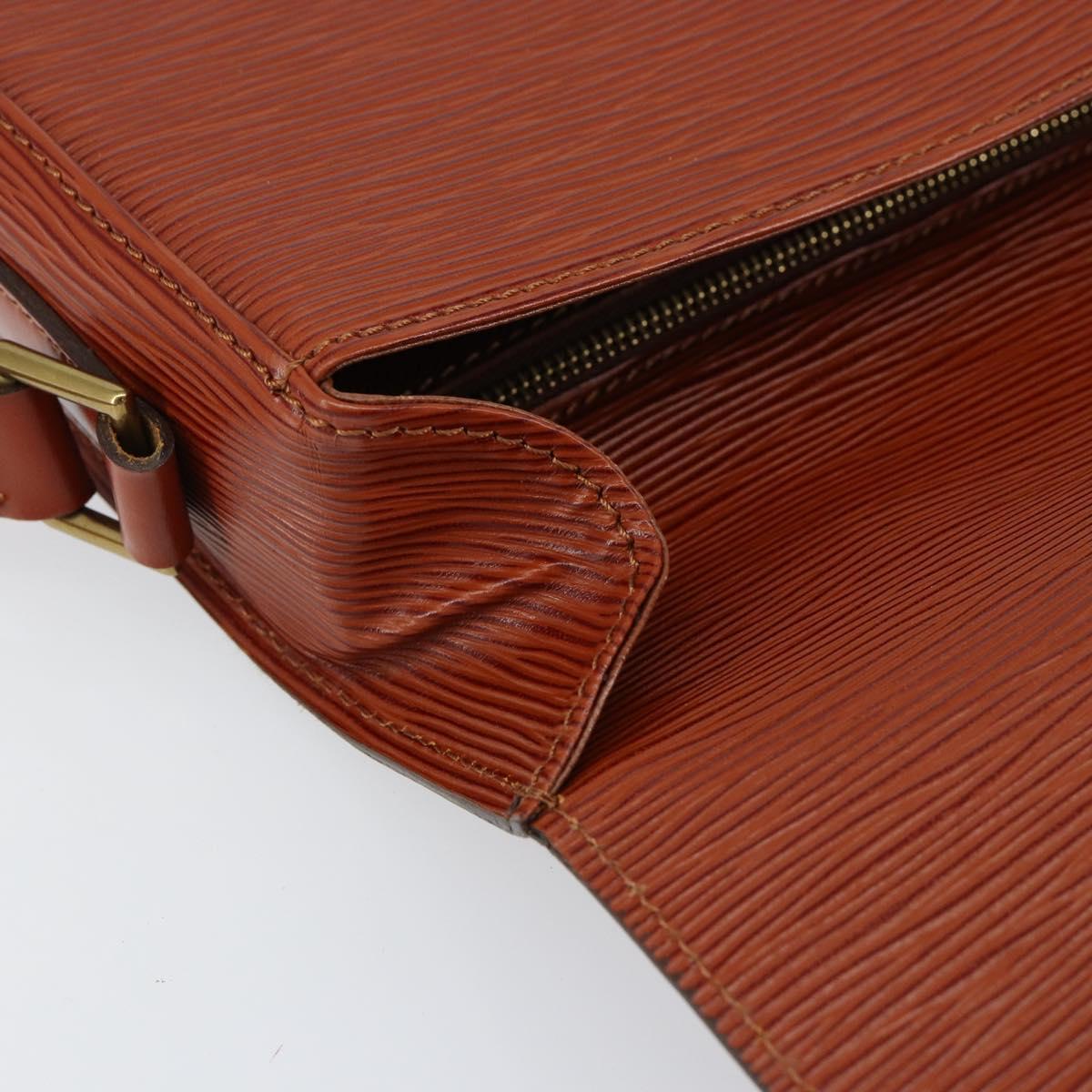 LOUIS VUITTON Epi Saint Cloud GM Shoulder Bag Brown M52193 LV Auth ep11757