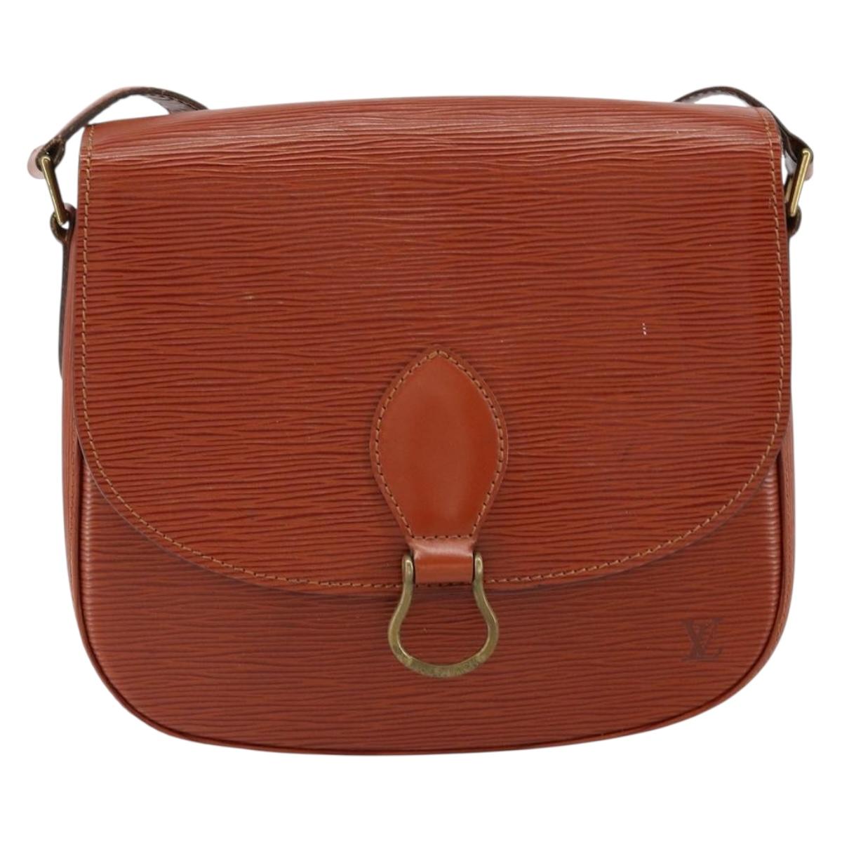 LOUIS VUITTON Epi Saint Cloud GM Shoulder Bag Brown M52193 LV Auth ep11757