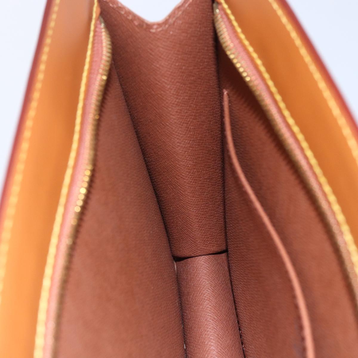 LOUIS VUITTON Epi Pochette Homme Bag Brown Zipangu Gold M52528 Auth ep11759