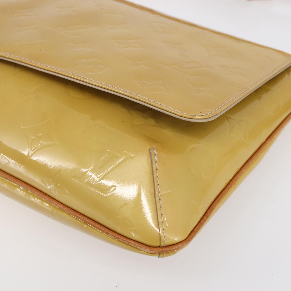 LOUIS VUITTON Monogram Vernis Thompson Street Bag Beige M91301 LV Auth ep11776