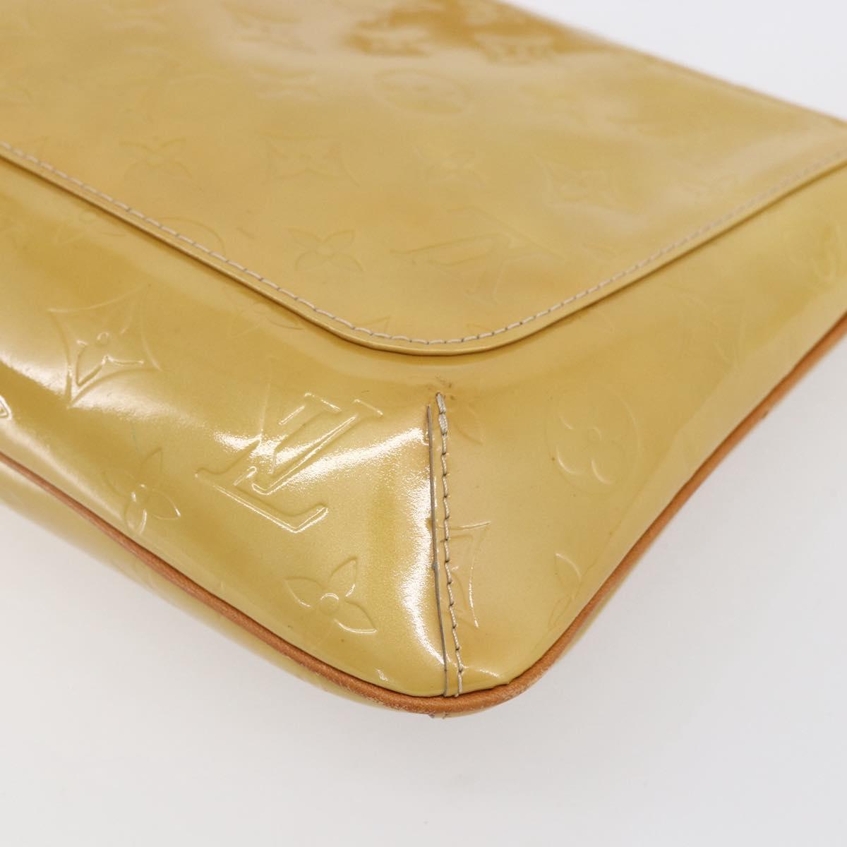 LOUIS VUITTON Monogram Vernis Thompson Street Bag Beige M91301 LV Auth ep11776