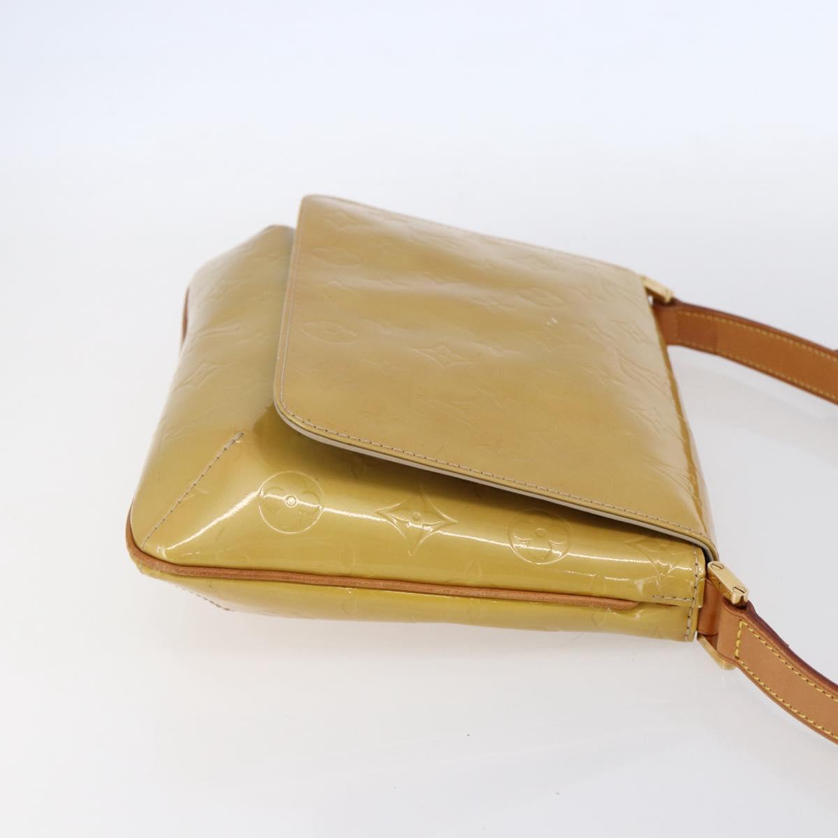 LOUIS VUITTON Monogram Vernis Thompson Street Bag Beige M91301 LV Auth ep11776