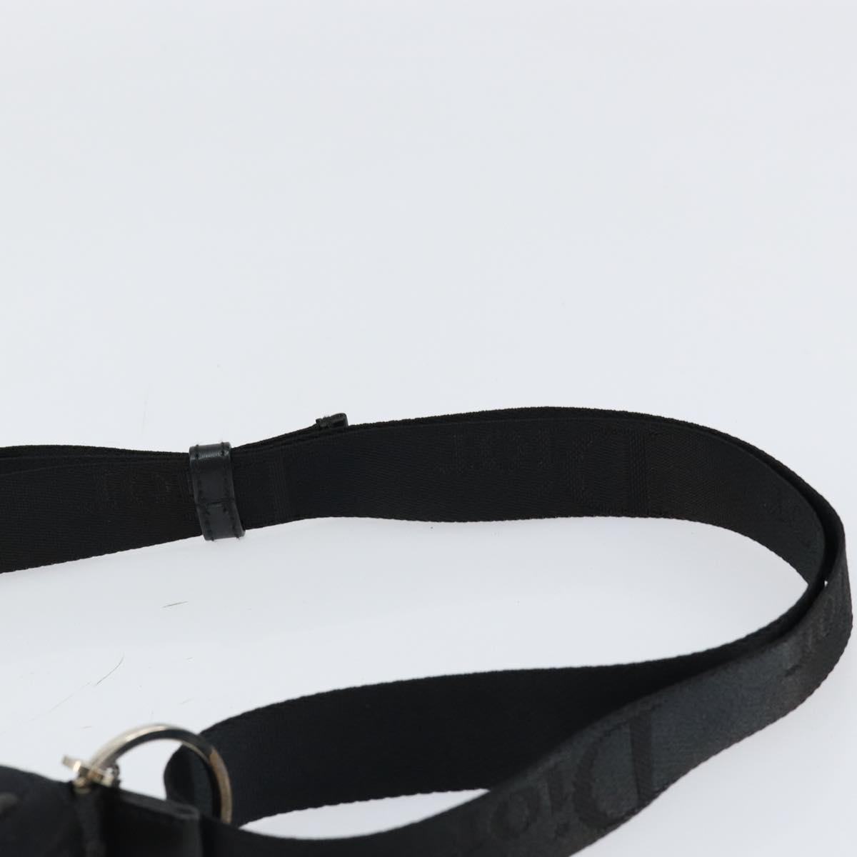 Christian Dior Hardcore Shoulder Bag Nylon Silver Black Auth ep11778