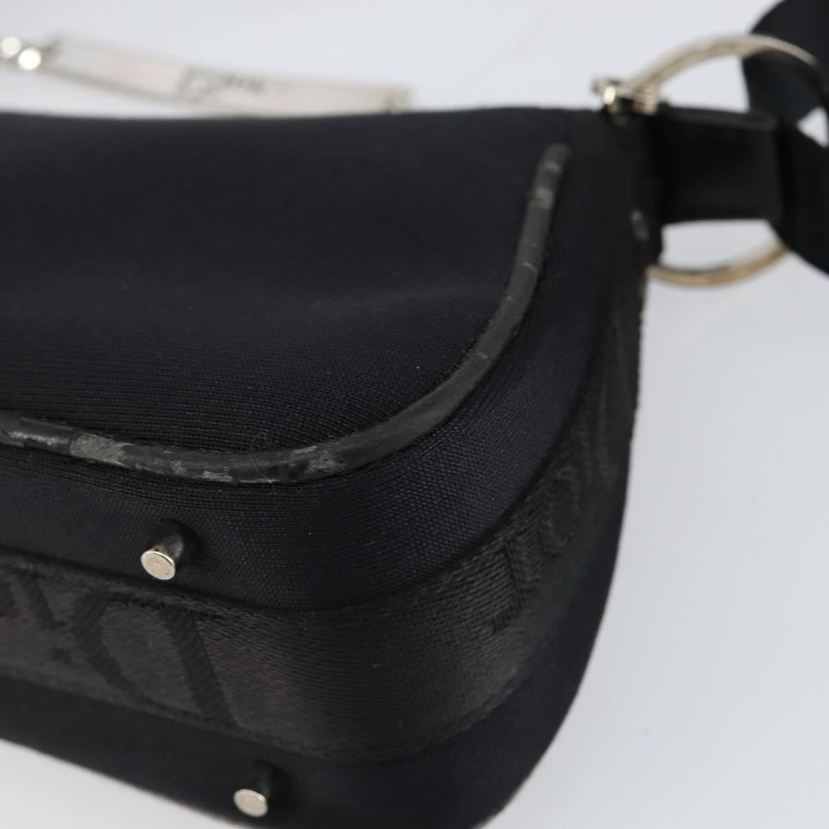 Christian Dior Hardcore Shoulder Bag Nylon Silver Black Auth ep11778