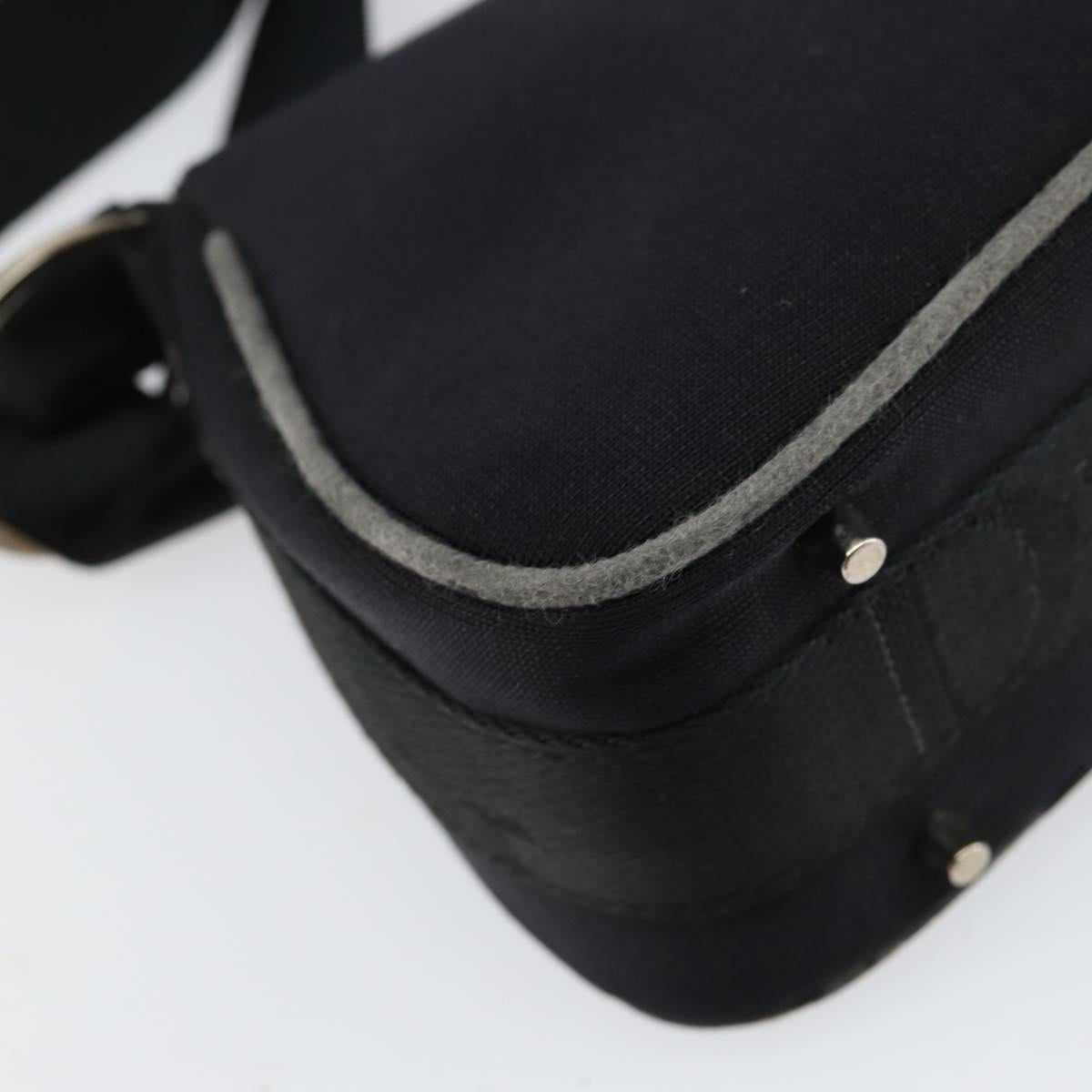 Christian Dior Hardcore Shoulder Bag Nylon Silver Black Auth ep11778