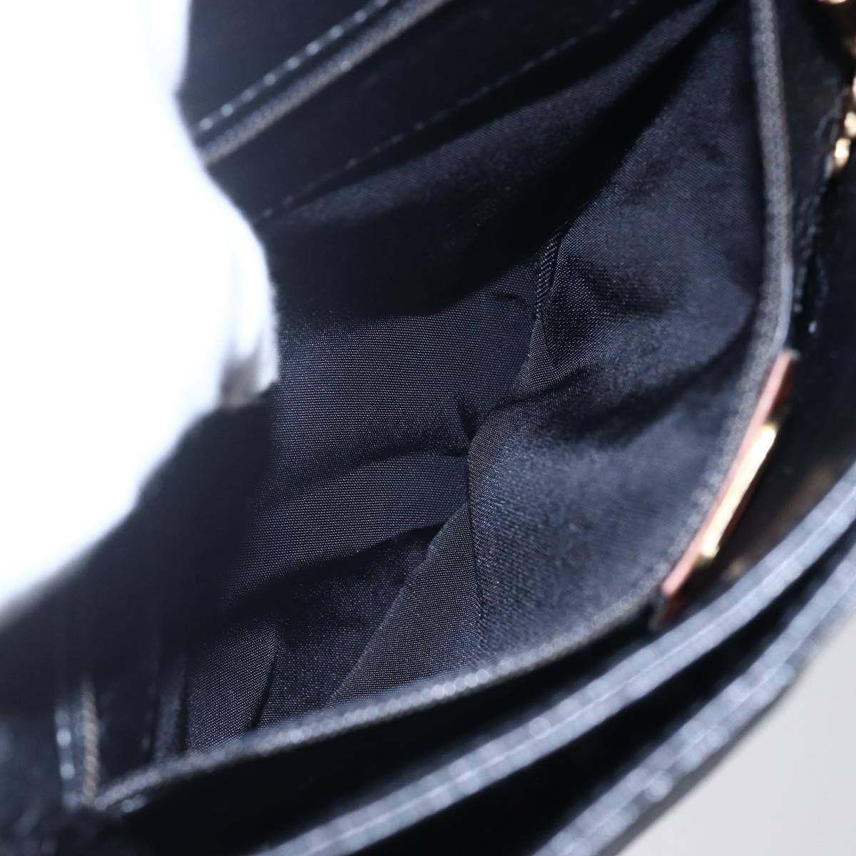 GUCCI Micro GG Supreme Shoulder Bag PVC Black Gold 007 92 5548 Auth ep11795