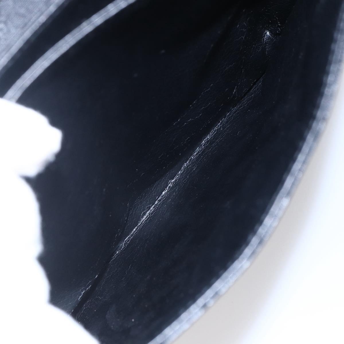 GUCCI Micro GG Supreme Shoulder Bag PVC Black Gold 007 92 5548 Auth ep11795