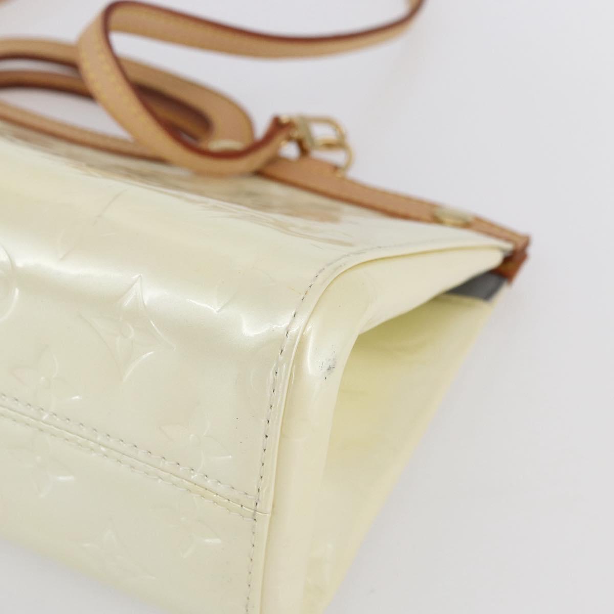 LOUIS VUITTON Monogram Vernis Roxbury Drive Bag Perle M91374 LV Auth ep11799