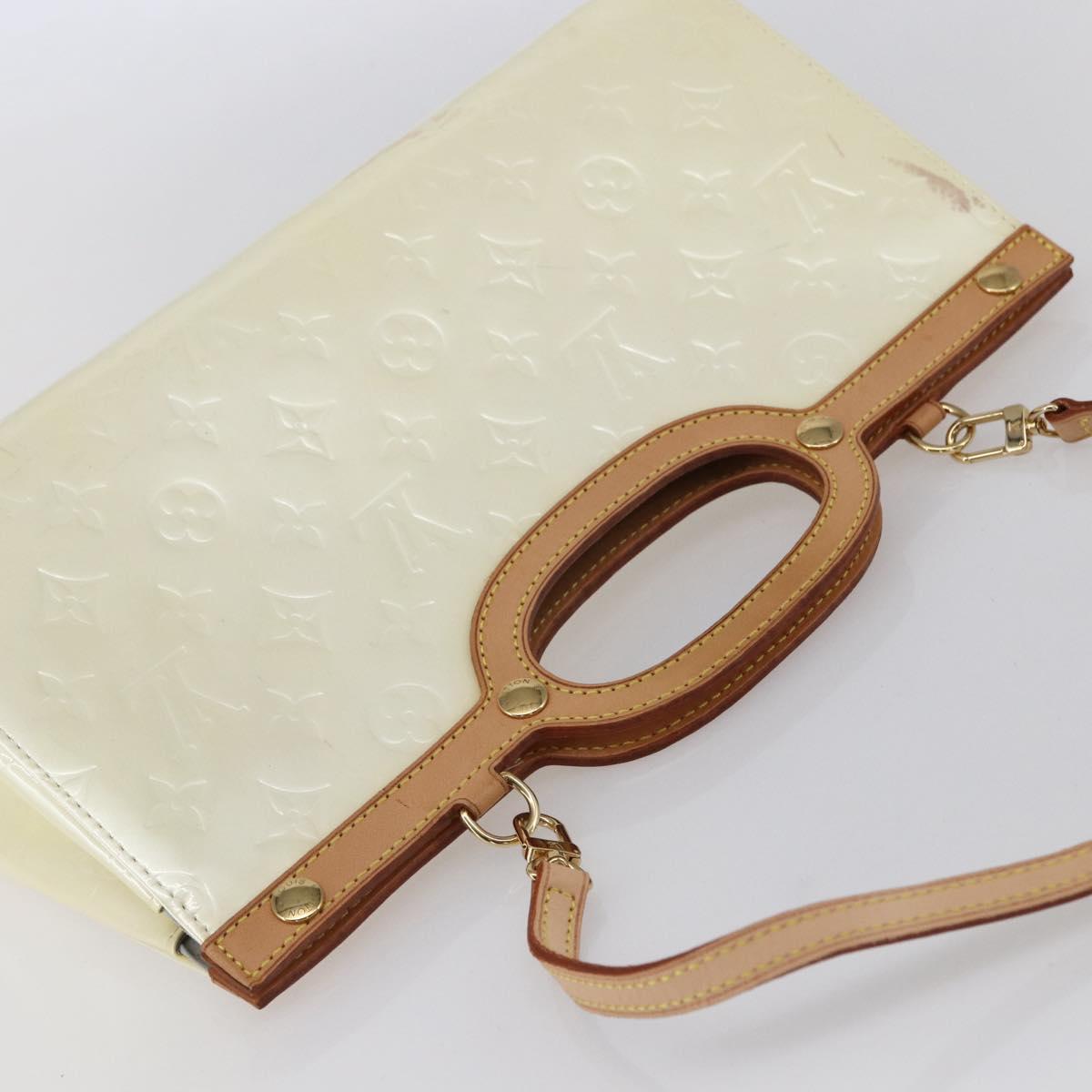 LOUIS VUITTON Monogram Vernis Roxbury Drive Bag Perle M91374 LV Auth ep11799