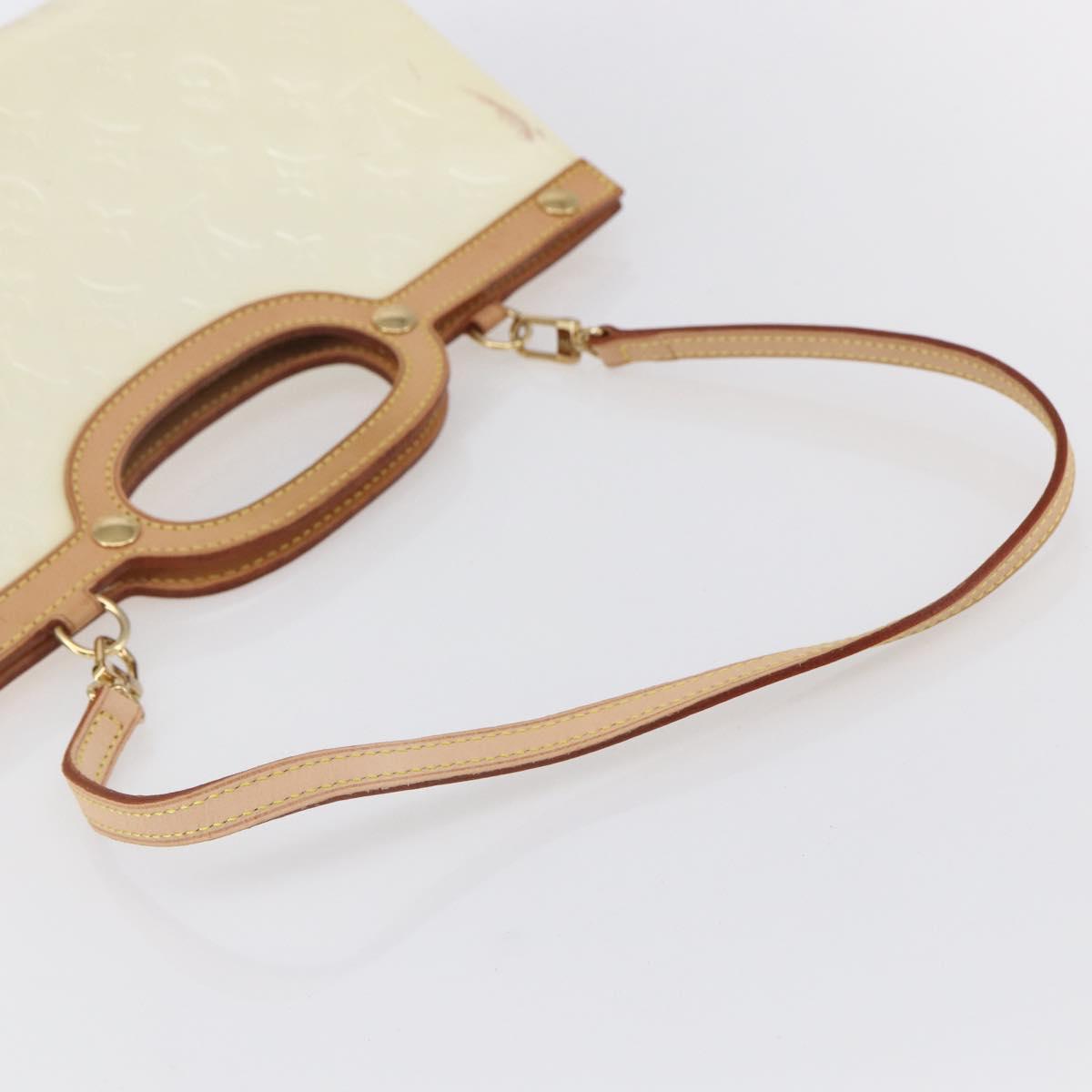 LOUIS VUITTON Monogram Vernis Roxbury Drive Bag Perle M91374 LV Auth ep11799