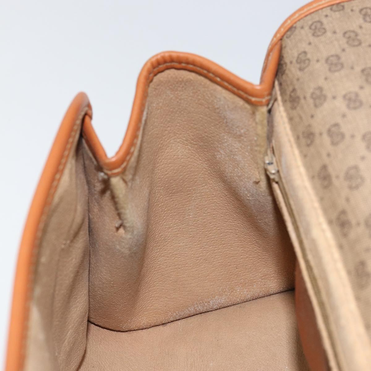 GUCCI Micro GG Supreme Shoulder Bag PVC Gold Beige Auth ep11821