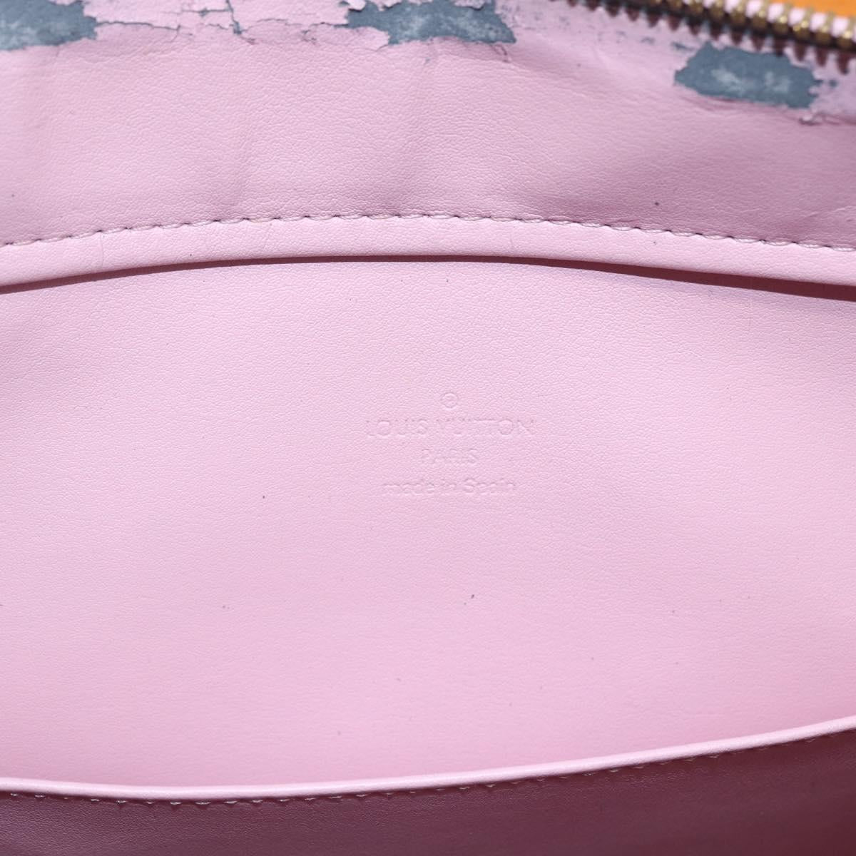 LOUIS VUITTON Monogram Vernis Columbus Bag Marshmallow Pink M91032 Auth ep11832