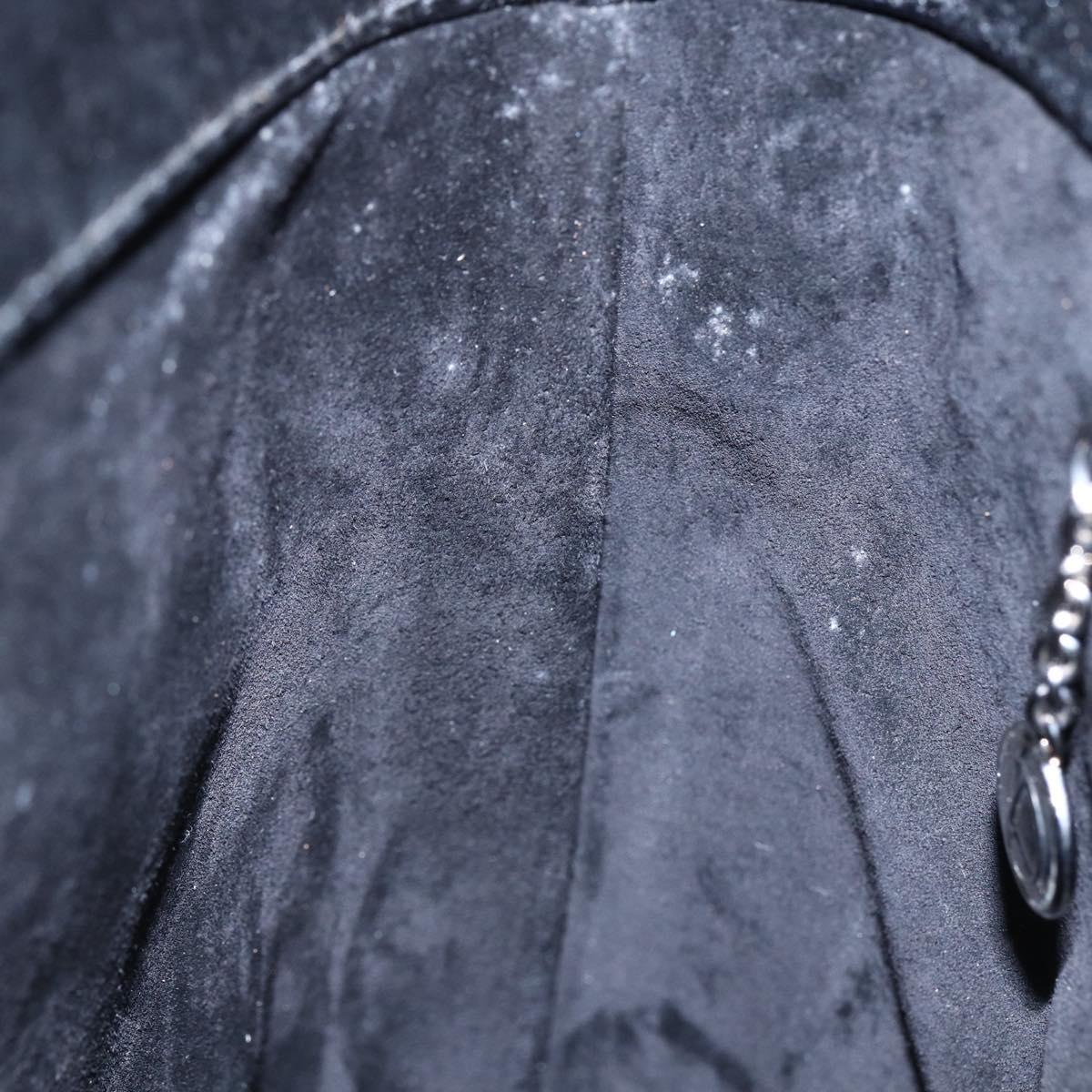 GUCCI Hand Bag Leather Outlet Black Auth ep11833