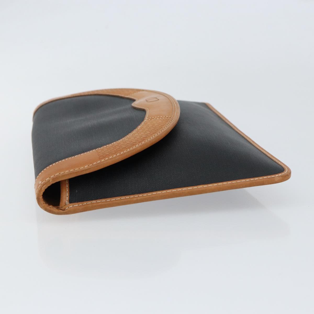 Christian Dior Clutch Bag PVC Black Auth ep11834