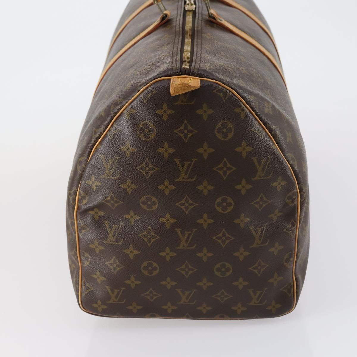 LOUIS VUITTON Monogram Keepall 55 Boston Bag M41424 LV Auth ep11835