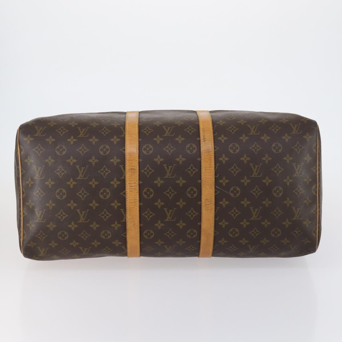LOUIS VUITTON Monogram Keepall 55 Boston Bag M41424 LV Auth ep11835
