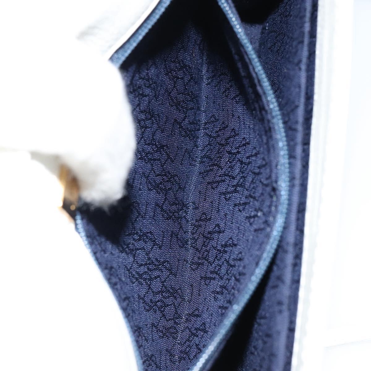 SAINT LAURENT Shoulder Bag Leather White Gold Auth ep11836