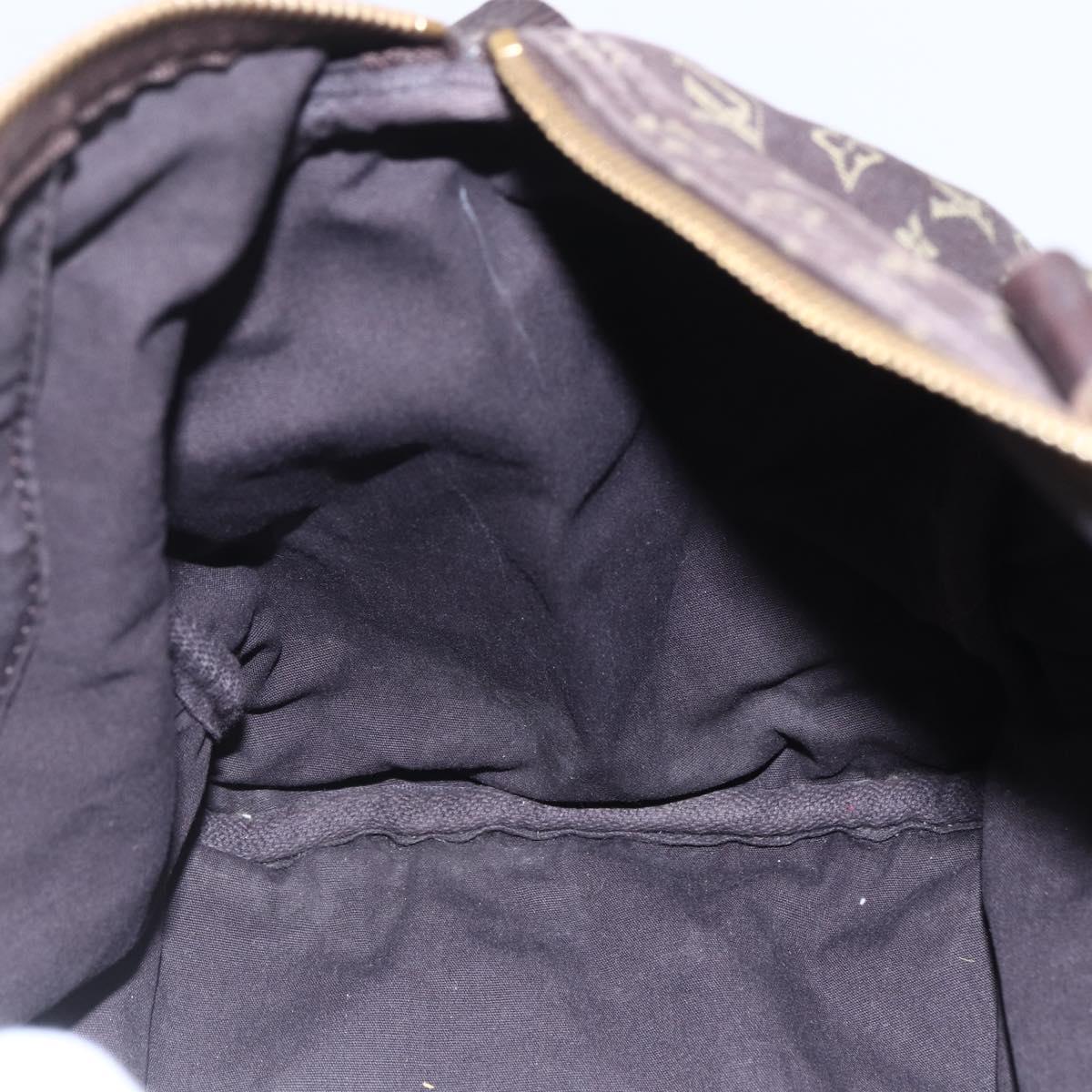 LOUIS VUITTON Monogram Mini Lin Speedy 30 Bag Brown Ebene M95224 Auth ep11838