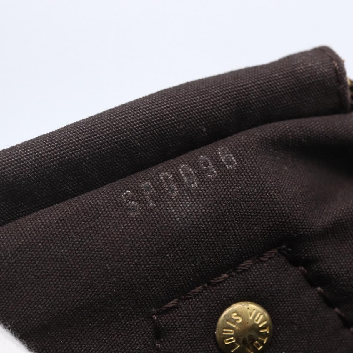 LOUIS VUITTON Monogram Mini Lin Speedy 30 Bag Brown Ebene M95224 Auth ep11838