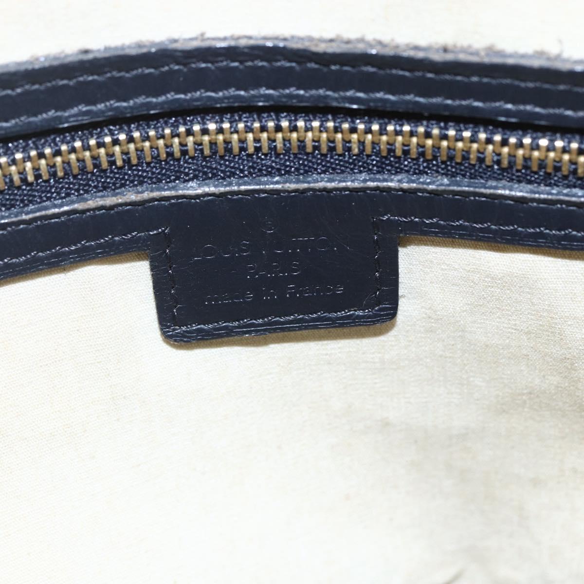 LOUIS VUITTON Monogram Mini Josephine GM Hand Bag Blue M92211 LV Auth ep11840