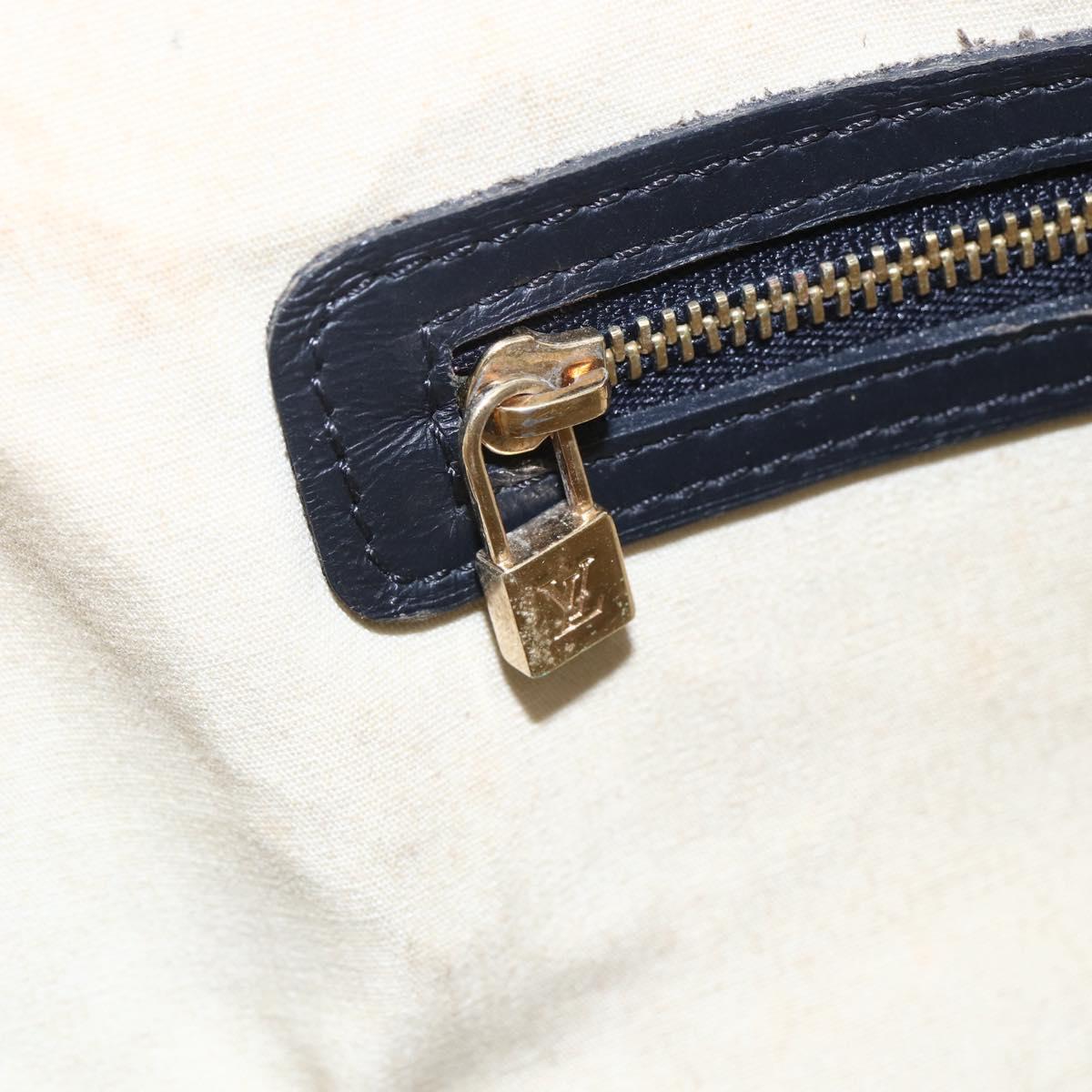 LOUIS VUITTON Monogram Mini Josephine GM Hand Bag Blue M92211 LV Auth ep11840