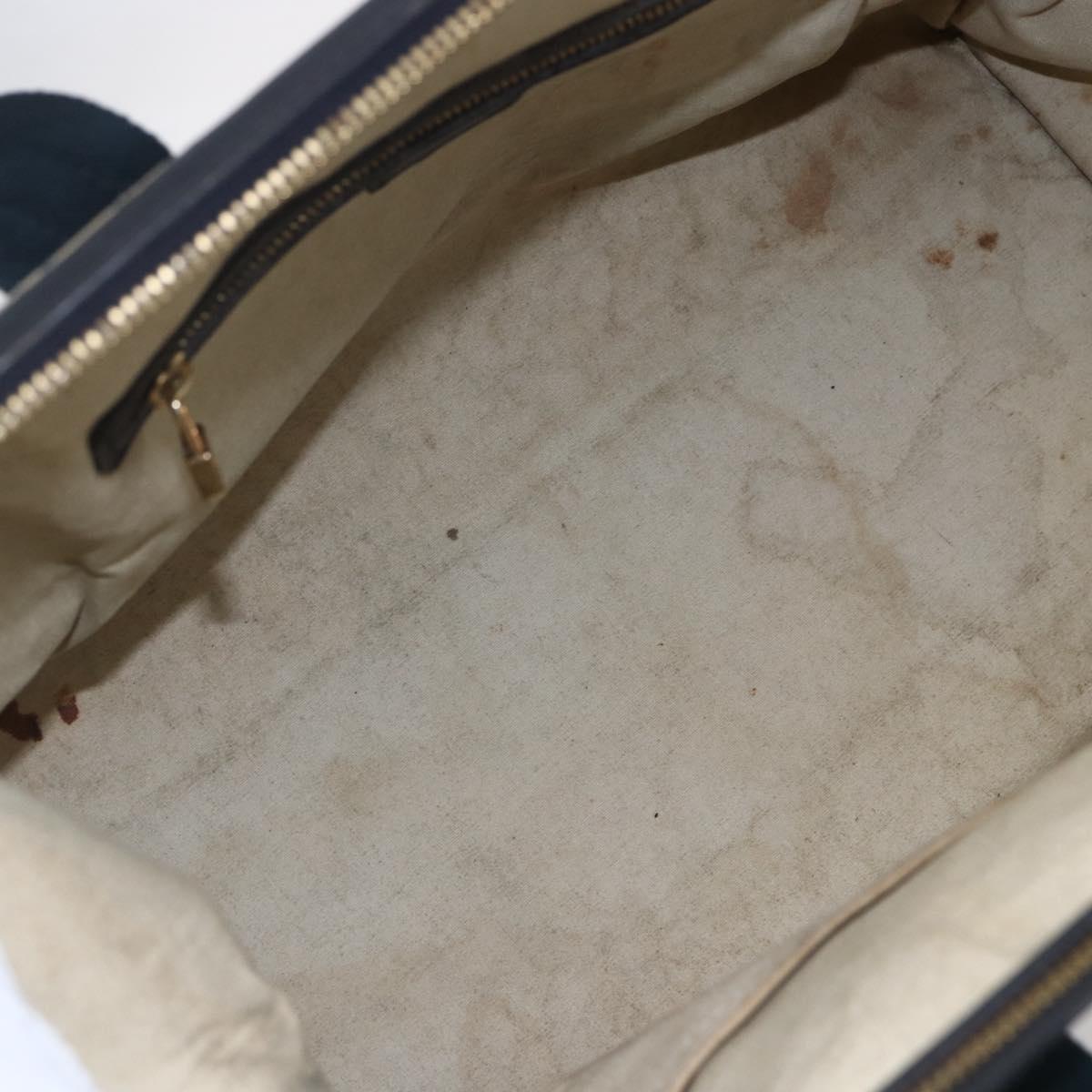 LOUIS VUITTON Monogram Mini Josephine GM Hand Bag Blue M92211 LV Auth ep11840