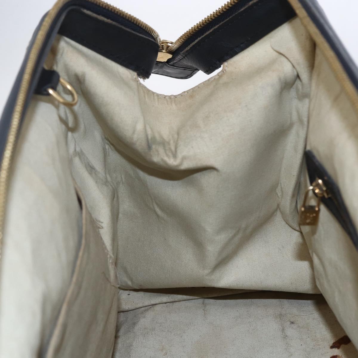 LOUIS VUITTON Monogram Mini Josephine GM Hand Bag Blue M92211 LV Auth ep11840