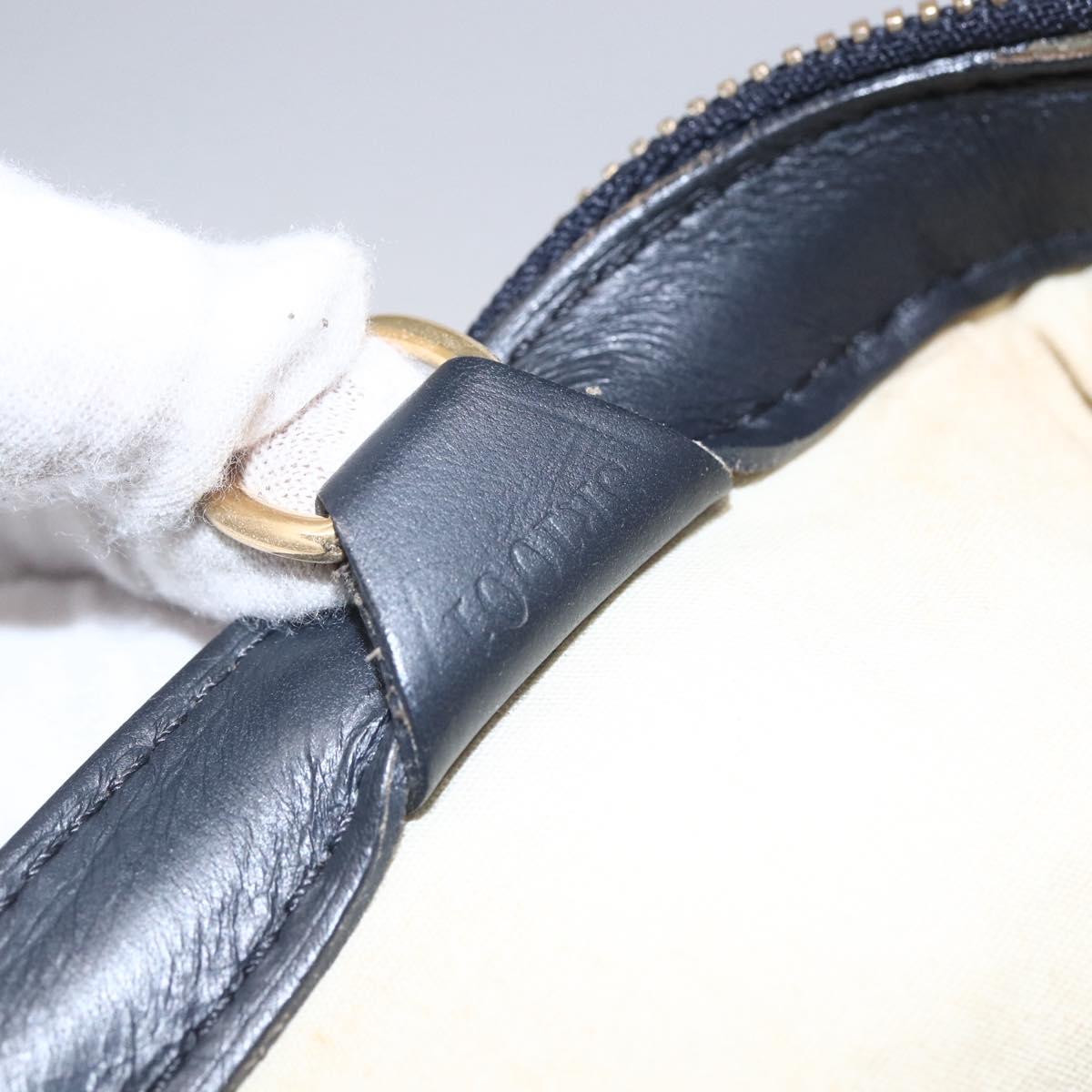 LOUIS VUITTON Monogram Mini Josephine GM Hand Bag Blue M92211 LV Auth ep11840