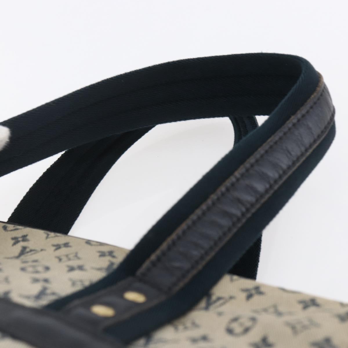 LOUIS VUITTON Monogram Mini Josephine GM Hand Bag Blue M92211 LV Auth ep11840