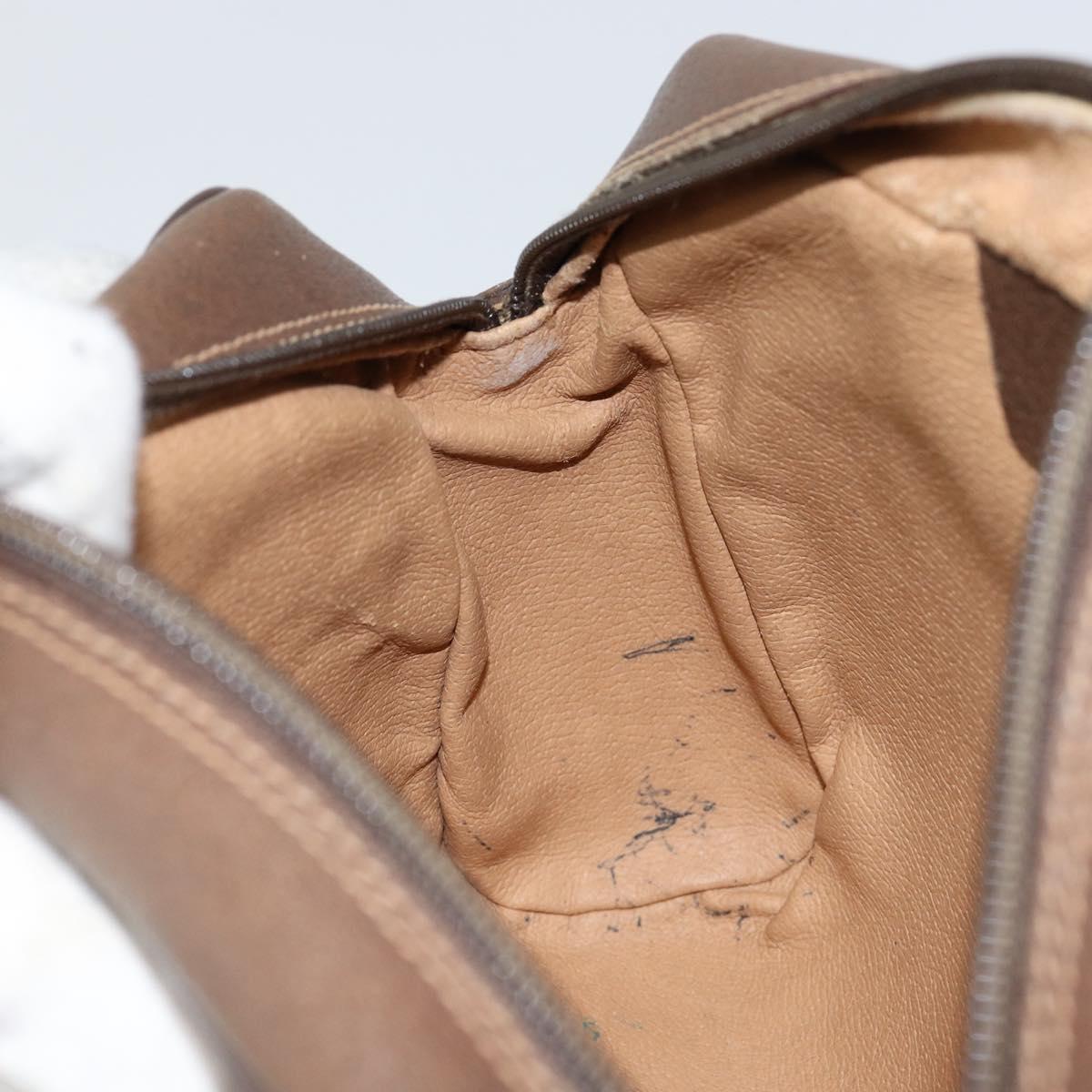 GUCCI GG Supreme Web Sherry Line Bag PVC Beige Gold 56 02 087 Auth ep11853