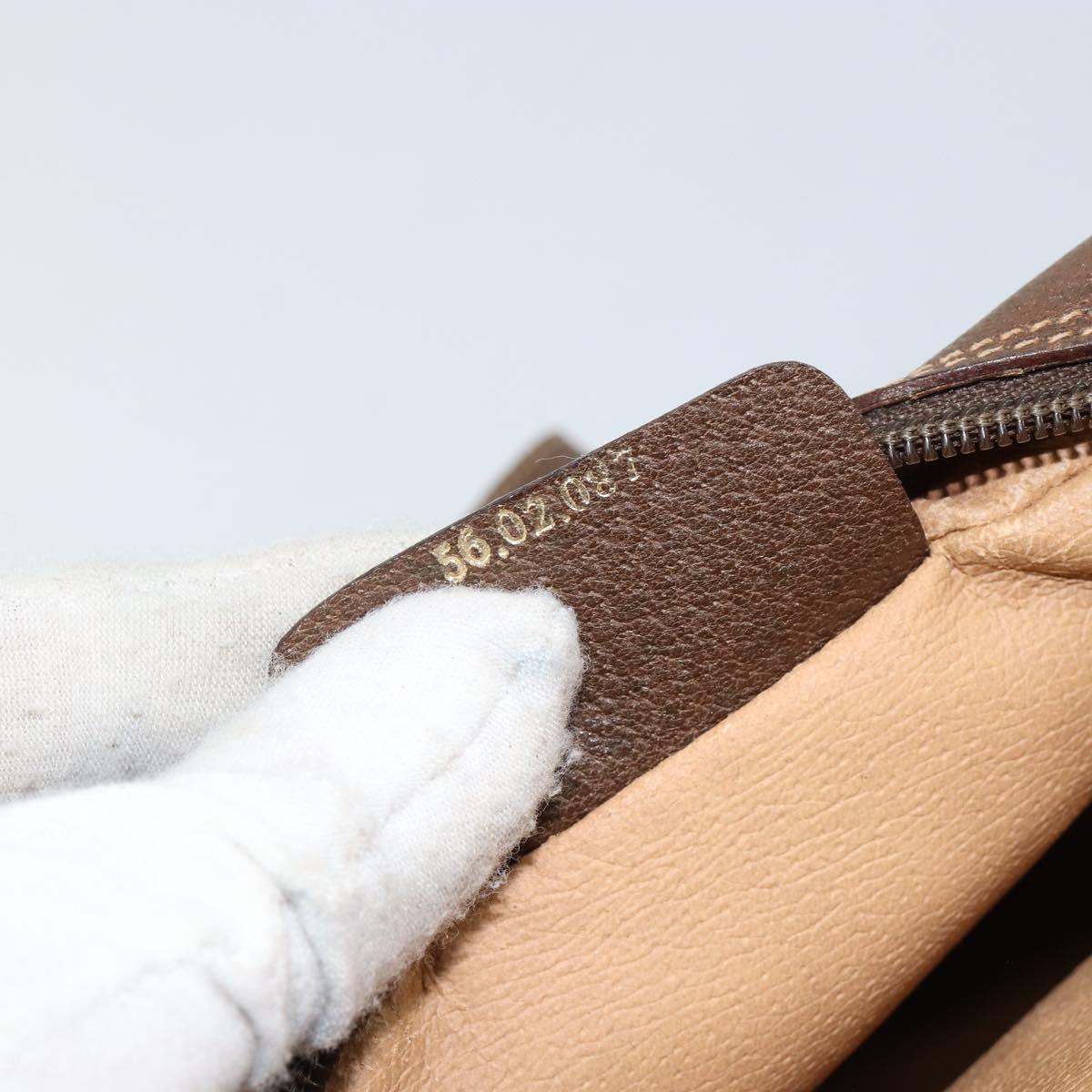 GUCCI GG Supreme Web Sherry Line Bag PVC Beige Gold 56 02 087 Auth ep11853