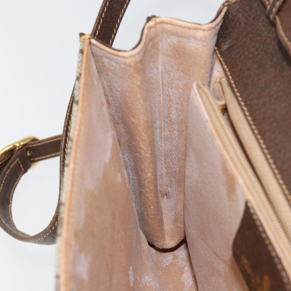 GUCCI GG Supreme Shoulder Bag PVC Beige Gold 904 02 050 Auth ep11859