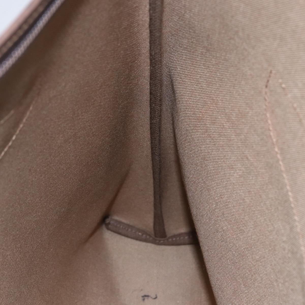 GUCCI GG Supreme Tote Bag PVC Beige Gold Auth ep11864